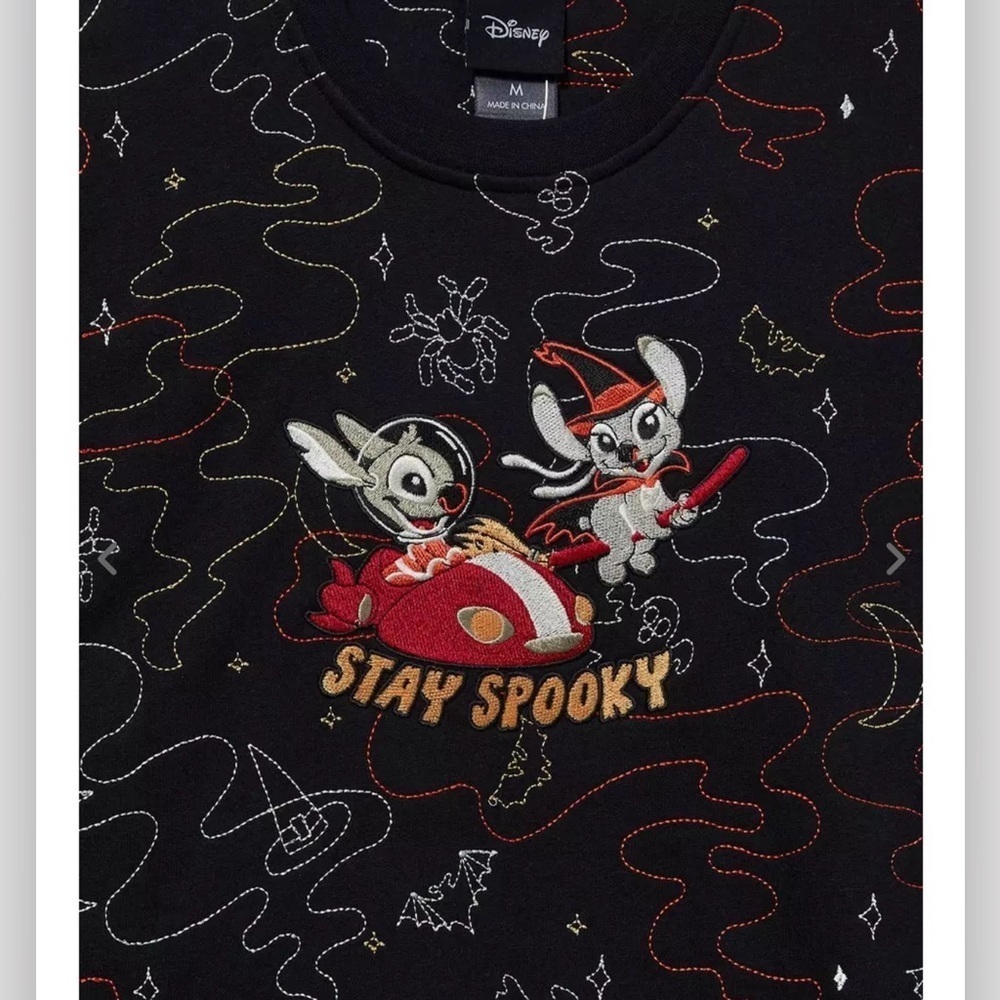 NEW Disney Lilo & Stitch Angel & Stitch Halloween Costume Crewneck - Picture 2 of 5